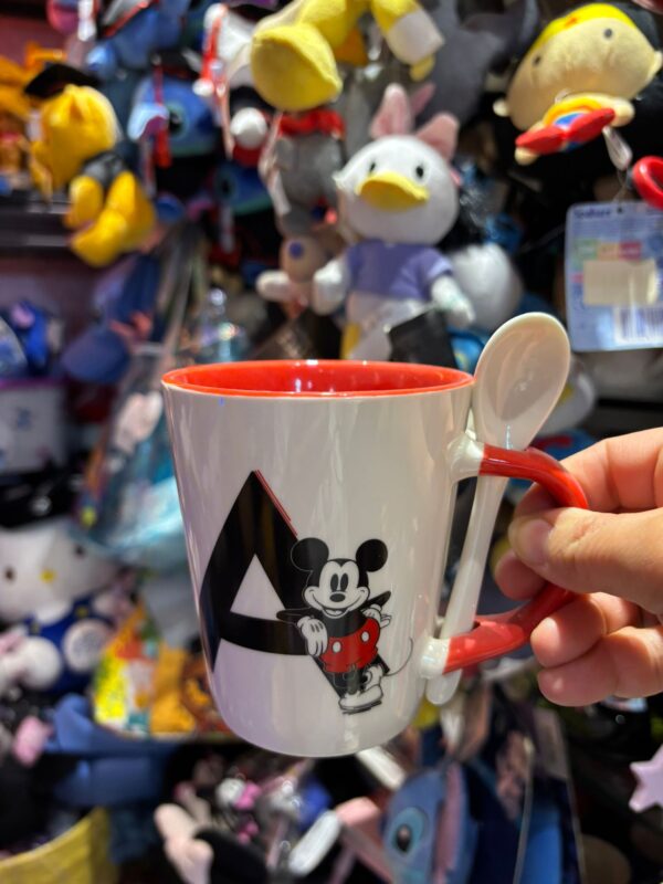 Mickey Mouse mug letter A