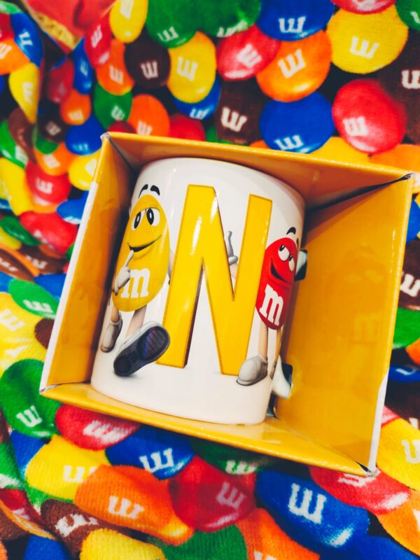 M&Ms mug letter N