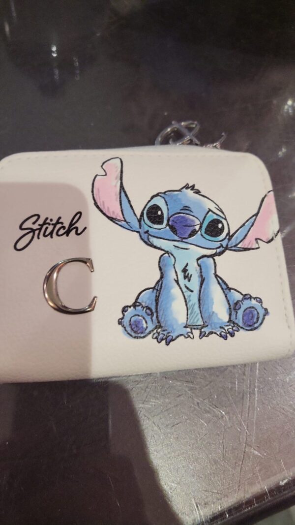 Stitch coins bag letter C