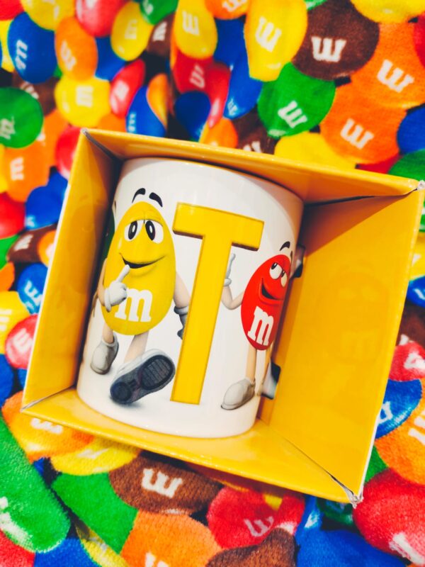 M&Ms mug letter T