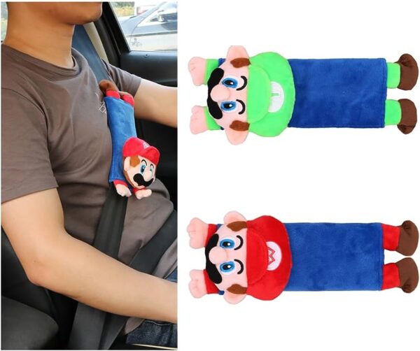 Super mario seat belt set cover