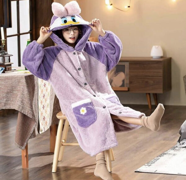 Daisy robe hoodie adult size