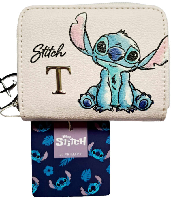 Stitch coins bag letter T