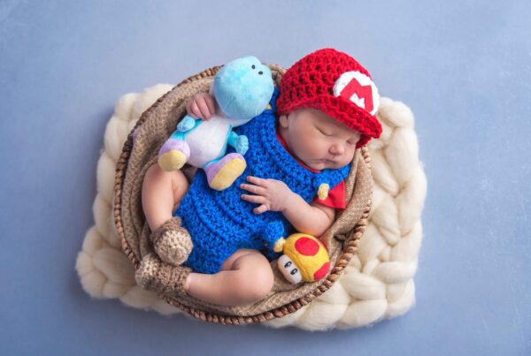 Super mario new born clothes