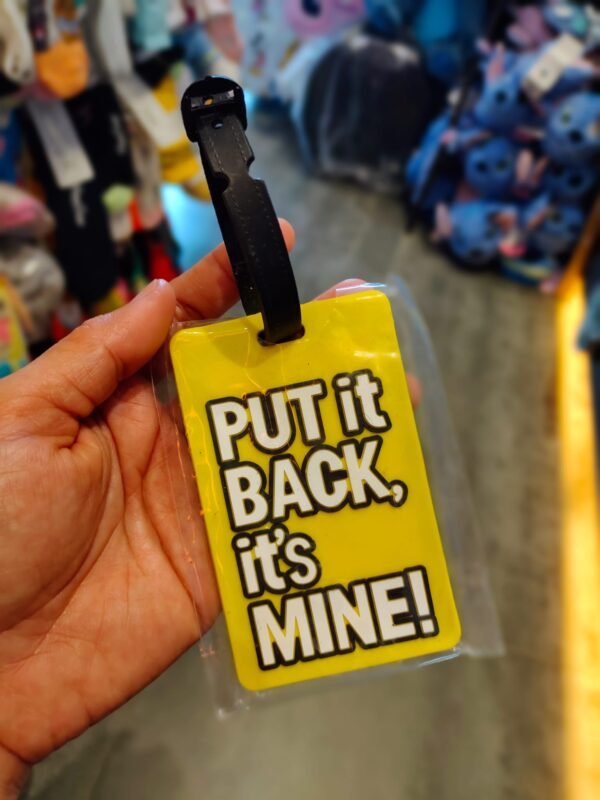 Worning luggage tag