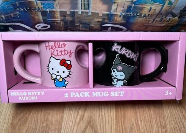 Hello kitty mug set kuromi mug