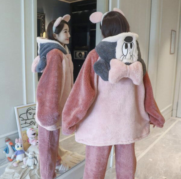 Minnie Mouse hoodie onesie pajama size xL